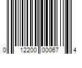 Barcode Image for UPC code 012200000674