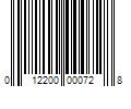 Barcode Image for UPC code 012200000728