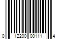 Barcode Image for UPC code 012200001114