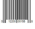 Barcode Image for UPC code 012200001558