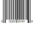 Barcode Image for UPC code 012200001619