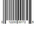 Barcode Image for UPC code 012200001725