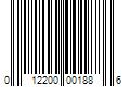 Barcode Image for UPC code 012200001886