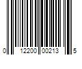 Barcode Image for UPC code 012200002135