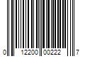 Barcode Image for UPC code 012200002227