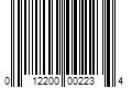 Barcode Image for UPC code 012200002234