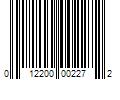 Barcode Image for UPC code 012200002272