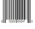 Barcode Image for UPC code 012200002470