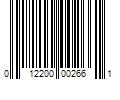 Barcode Image for UPC code 012200002661