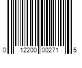 Barcode Image for UPC code 012200002715