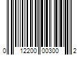 Barcode Image for UPC code 012200003002