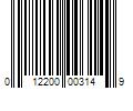 Barcode Image for UPC code 012200003149