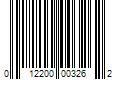 Barcode Image for UPC code 012200003262