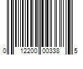 Barcode Image for UPC code 012200003385