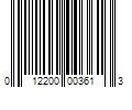 Barcode Image for UPC code 012200003613