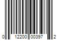 Barcode Image for UPC code 012200003972