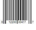 Barcode Image for UPC code 012200004177