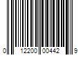 Barcode Image for UPC code 012200004429. Product Name: 