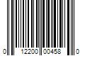 Barcode Image for UPC code 012200004580