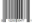 Barcode Image for UPC code 012200004771