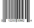 Barcode Image for UPC code 012200005624