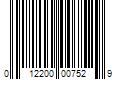 Barcode Image for UPC code 012200007529