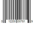 Barcode Image for UPC code 012200007819