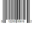 Barcode Image for UPC code 012200008182