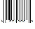 Barcode Image for UPC code 012201000055