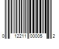 Barcode Image for UPC code 012211000052