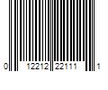 Barcode Image for UPC code 012212221111