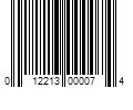 Barcode Image for UPC code 012213000074