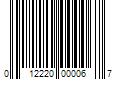 Barcode Image for UPC code 012220000067