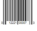 Barcode Image for UPC code 012221000073