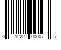 Barcode Image for UPC code 012227000077