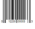 Barcode Image for UPC code 012230000033