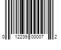 Barcode Image for UPC code 012239000072