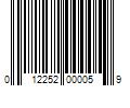 Barcode Image for UPC code 012252000059