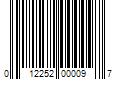 Barcode Image for UPC code 012252000097