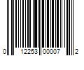 Barcode Image for UPC code 012253000072