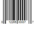 Barcode Image for UPC code 012265000077