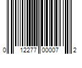 Barcode Image for UPC code 012277000072