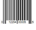 Barcode Image for UPC code 012294000055