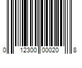 Barcode Image for UPC code 012300000208