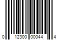 Barcode Image for UPC code 012300000444