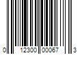 Barcode Image for UPC code 012300000673