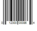 Barcode Image for UPC code 012300000864