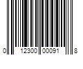 Barcode Image for UPC code 012300000918