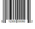 Barcode Image for UPC code 012300000932