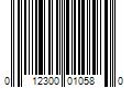 Barcode Image for UPC code 012300010580